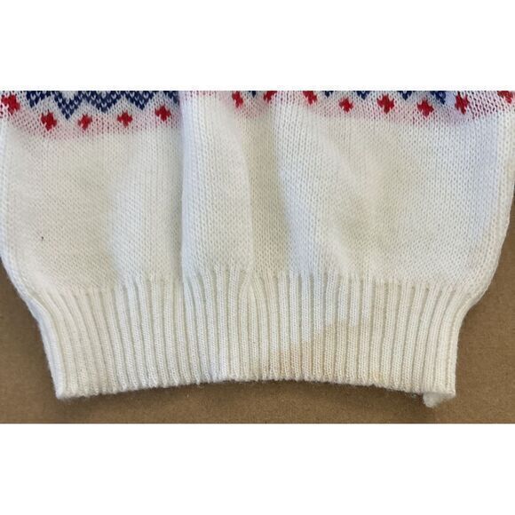 1970's‎ Vintage BABYFAIR 12 Months Fair Isle Collared Sweater - Picture 3 of 5
